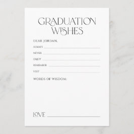 Minimal Graceful Elegance Graduate advice & wishes Advieskaart