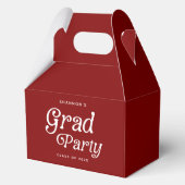 Minimal Grad Party Retro Graduation Favor Boxes Bedankdoosjes (Voorkant)
