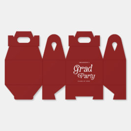 Minimal Grad Party Retro Graduation Favor Boxes Bedankdoosjes