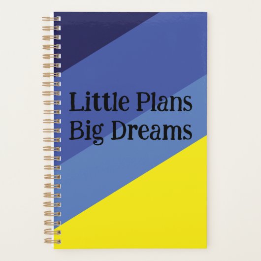 Minimal Gradient Notebook – Yellow & Blue Theme Planner (Voorkant)