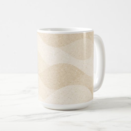 Minimal Grain Texture ,Soft, Neutral pattern Koffiemok (Voorkant rechts)