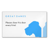 Minimal Great Dane ID series Magnetisch Visitekaartje (Voorkant)