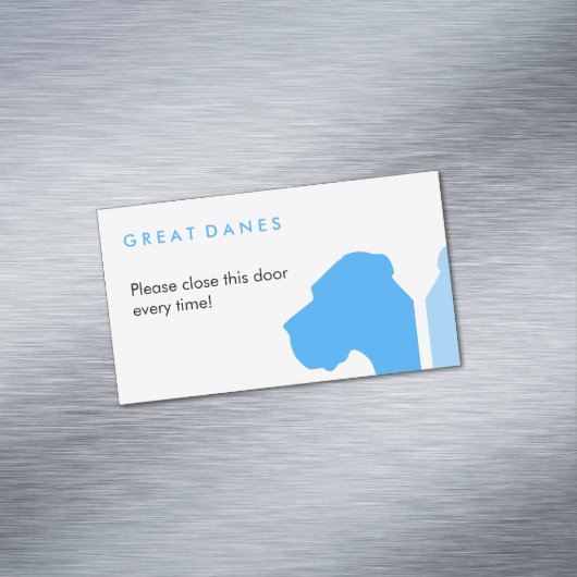 Minimal Great Dane ID series Magnetisch Visitekaartje (Voorbeeld)