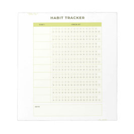 Minimal Green Daily Checklist Planner Design Notitieblok