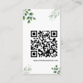 Minimal Greenery Enclosure Kaart Invitation (Achterkant)