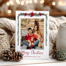 Minimal Greenery Garland Merry Christmas 1 Foto