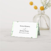 Minimal Greenery Tafel Nummer Plaats Kaarten Plaatskaartje (Voorkant)