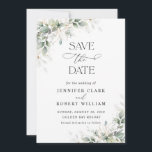 Minimal Greenery Wedding Save The Date<br><div class="desc">Minimal Greenery Wedding Save The Date features a clean and modern design accented with delicate eucalyptus greenery. Its minimalist style highlights natural botanical elements while keeping the layout elegant and timeless. Perfect for greenery, garden, or nature-inspired weddings, this save the date card beautifully announces your special day while coordinating seamlessly...</div>