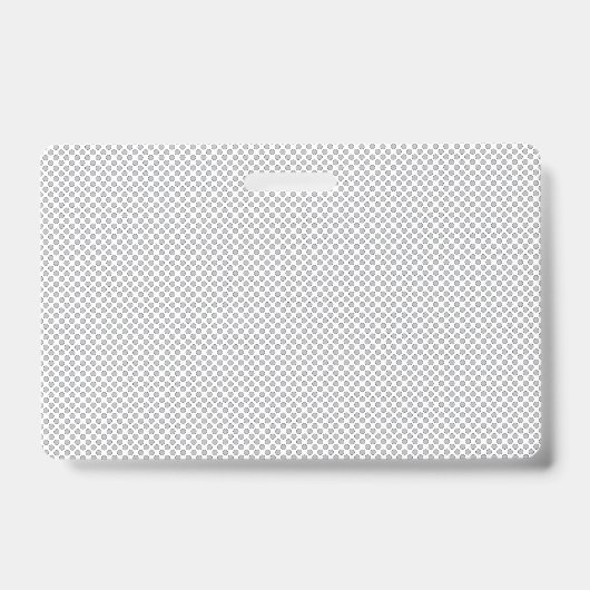 Minimal Grey Polka Dot Pattern Badge (Voorkant)