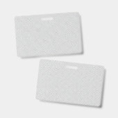 Minimal Grey Polka Dot Pattern Badge (Voor- en achterkant)