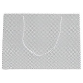 Minimal Grey Polka Dot Pattern  Groot Cadeauzakje (Voorkant)