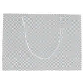 Minimal Grey Polka Dot Pattern  Groot Cadeauzakje (Achterkant)