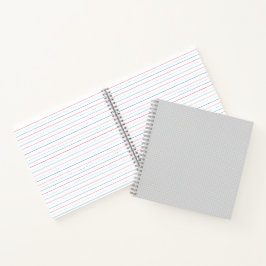 Minimal Grey Polka Dot Pattern  Notitieboek