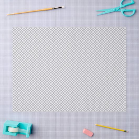 Minimal Grey Polka Dot Pattern  Tissuepapier (Craft)