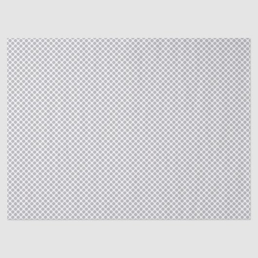 Minimal Grey Polka Dot Pattern  Tissuepapier (Voorkant)