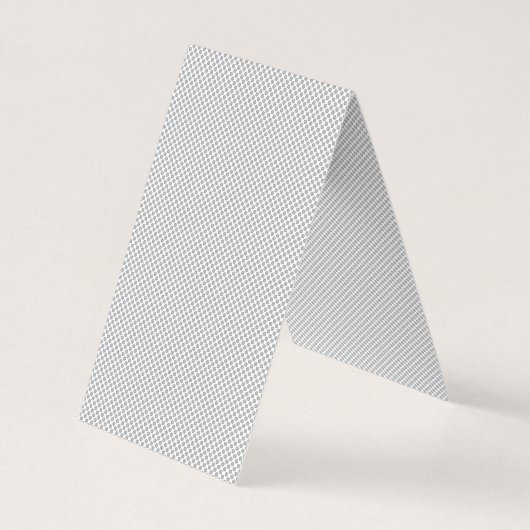 Minimal Grey Polka Dot Pattern  Visitekaartje (Achterkant)