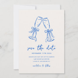 Minimal Hand Drawn Whimsical Doodle Save The Date