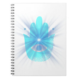 Minimal Hand & Eye Symbol Spiral Photo Notebook – Notitieboek
