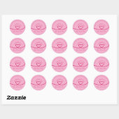 Minimal Hand made love heart Personalized Sticker (Vel)