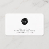 Minimal Handmade met Love Script Custom Logo Visitekaartje (Achterkant)