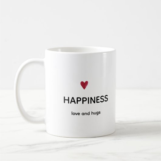 Minimal Happiness Coffee Mug Koffiemok (Links)