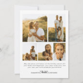 Minimal Happy Holidays Script Family 10 Photos Feestdagenkaart (Achterkant)