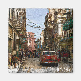 Minimal Havana Cuba Retro City Magneet