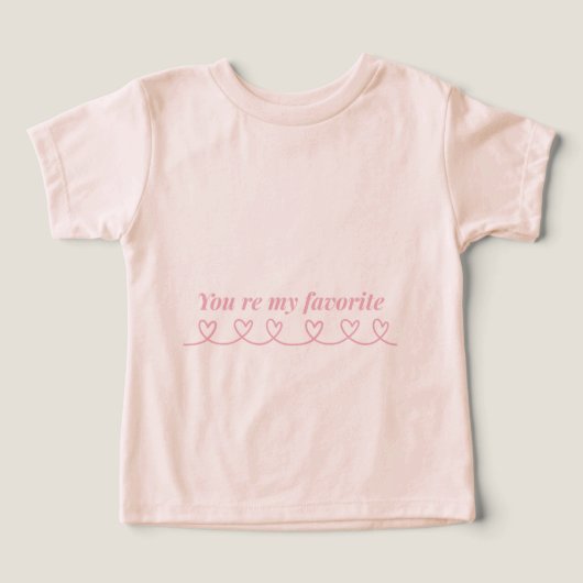 Minimal Heart Arrow Valentine T-Shirt (Design voorkant)