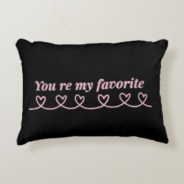 Minimal Heart Arrow Valentine T-Shirt Accent Kussen