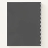Minimal Heart Circles – White Gradient on Dark Notitieboek (Achterkant)