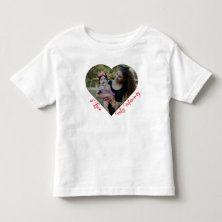Minimal Heart foto Ik hou van mijn mama T-shirt