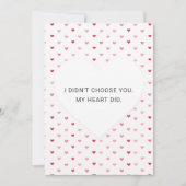Minimal Heart Pattern Valentine's Day Card (Voorkant)