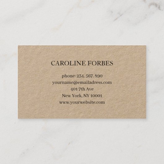 Minimal HELLO Visitekaartje (Achterkant)