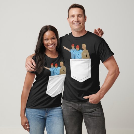 Minimal het leven aquatisch met Steve Zissou Poste T-shirt (Unisex)