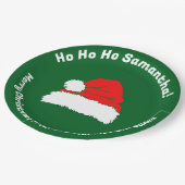 Minimal Ho ho ho Santa Merry Christmas Papieren Bordje (Gekanteld)