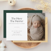 Minimal Hoe meer de vrolijkere kerst Baby geboorte Aankondiging