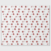 Minimal Holiday Cheer Pattern Cadeaupapier (Vlak)