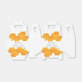 Minimal Honey Bumblebee Boy Baby shower Bedankdoosjes (Uitgevouwen)