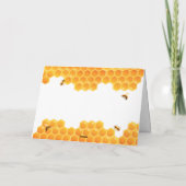 Minimal Honey Bumblebee Boy Baby shower Bedankkaart (Achterkant)