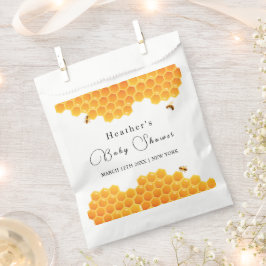 Minimal Honey Bumblebee Boy Baby shower Bedankzakje