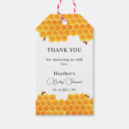 Minimal Honey Bumblebee Boy Baby shower Dank u Cadeaulabel