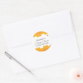 Minimal Honey Bumblebee Boy Baby shower Ronde Sticker (Envelop)
