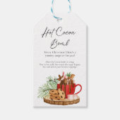 Minimal Hot Cacao Bomb Christmas Gift Label Cadeaulabel (Voorkant)