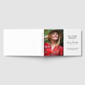 Minimal In Loving Memroy Photo Remembrance Gastenboek (Volledig)
