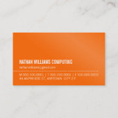 MINIMAL initiaal eenvoudig modern koel helder sina Visitekaartje (Achterkant)