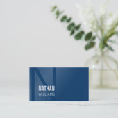 MINIMAL initiaal eenvoudig modern stoer donker kon Visitekaartje (Staand voorkant)