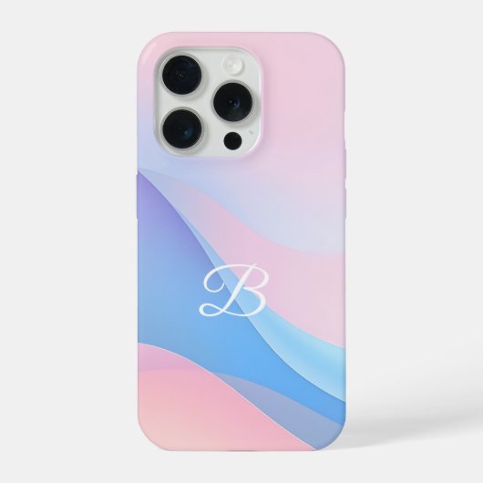 Minimal Initial B Phone Case – Modern Aesthetic De iPhone Hoesje (Achterkant)