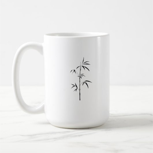 Minimal Japanese Bamboo Mug Koffiemok (Links)