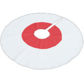 Minimal Japanese Flag Theme Christmas Tree Skirt Kerstboom Rok (Gekanteld)