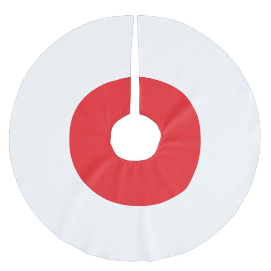 Minimal Japanese Flag Theme Christmas Tree Skirt Kerstboom Rok (Voorkant)